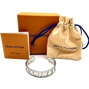 Louis Vuitton Monogram Jonk Multi LV Bangle Cuff Bracelet W/B